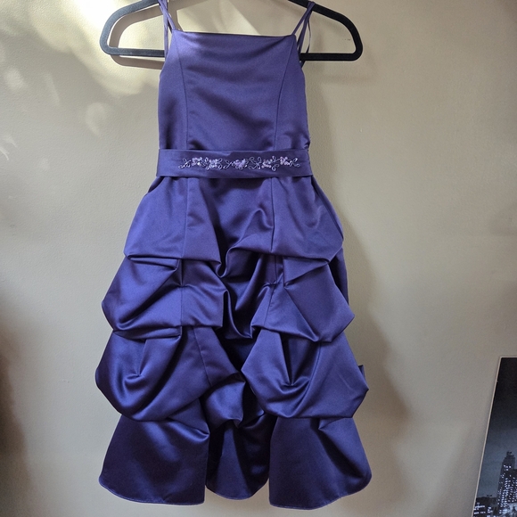 David's Bridal Other - David's Bridal Satin Purple Size 5 Childrens Dress